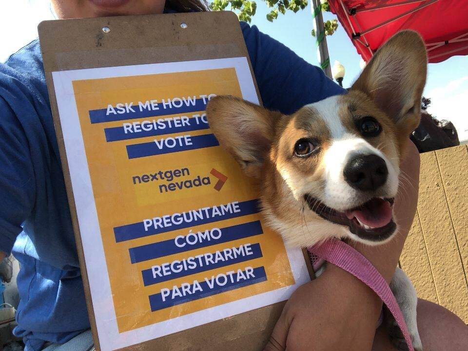 clipboard and dog