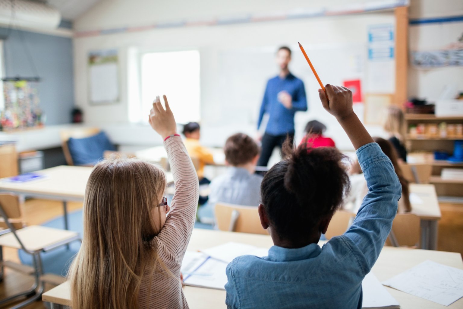 Classroom with students